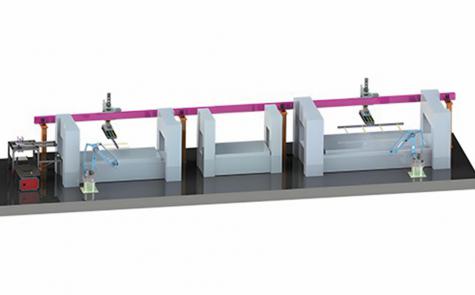 倒挂式桁架连线机械手